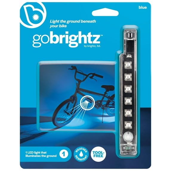 GOBRIGHTZ BRIGHTZ GOBRIGHTZ LED BIKE FRAME LIGHT 4 LIGHT MODES - BLUE