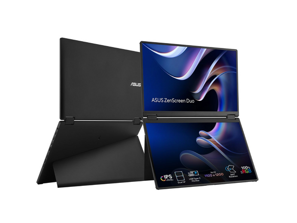 ASUS ZenScreen Duo Dual 14 inch Full HD 60Hz IPS  USB-C Mini-HDMI Auto-rotate