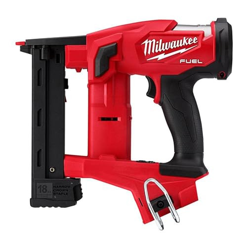 MILWAUKEE ELECTRIC M18 FUEL 18GA 1/4 NARROW CROWN STAPLER - RED/BLACK