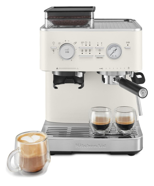 KitchenAid Semi Automatic Espresso Machine, 2.5L, KES6551PL, Porcelain White