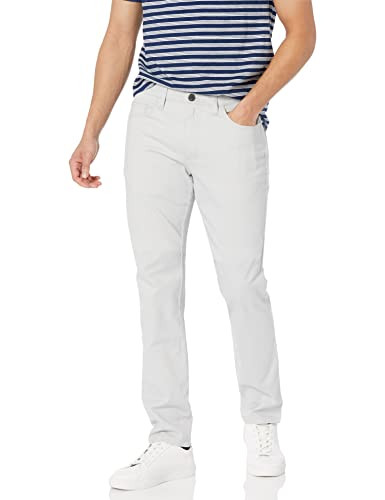 GT1901442 Amazon Essentials Men's Skinny Fit 5 Pocket Chino Light Grey 34x33