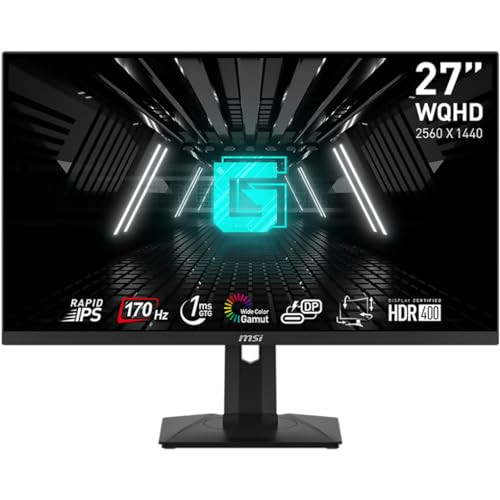 MSI G274QPF 27" IPS Monitor 2K WQHD 170Hz G-Sync Compatible - Black New