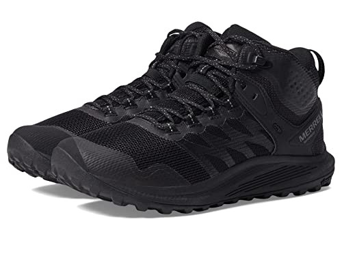 J005049 MERRELL MENS NOVA 3 TACTICAL MID WATERPROOF - BLACK/CHARCOAL - SIZE 12 New
