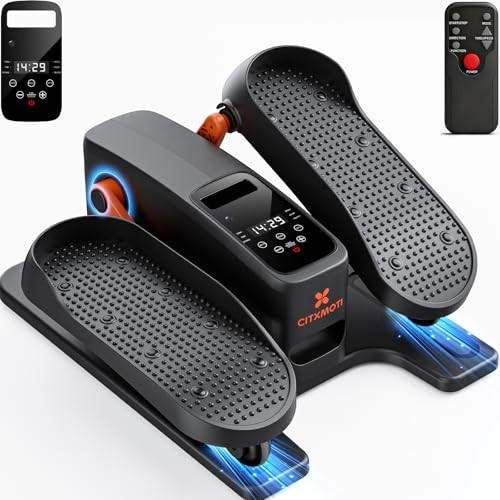 CITXMOTI UNDER DESK ELLIPTICAL EXERCISE MACHINE QUIET RC-KF03 - BLACK/ORANGE