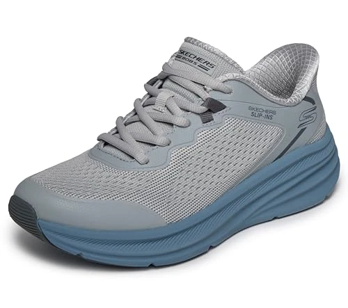 Skechers Women's Bobs Skillz Hands Free Slip-Ins Gray/Blue Size 7