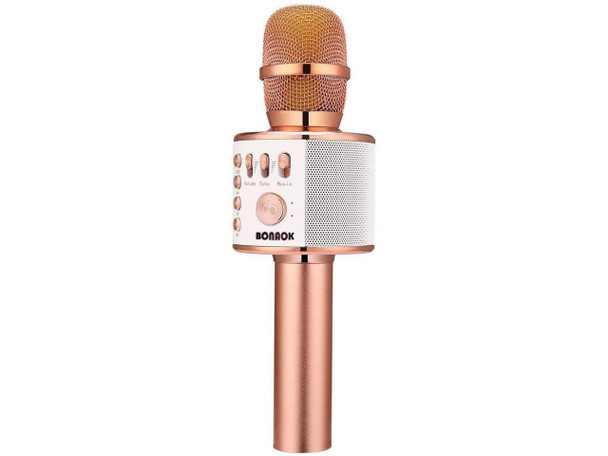 BONAOK  Wireless Bluetooth Karaoke Microphone,3-in-1 Portable Handheld Karaoke