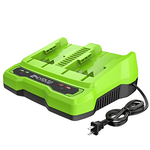GREENWORKS 24V DUAL PORT BATTERY 017817 CAG817 - GREEN/BLACK