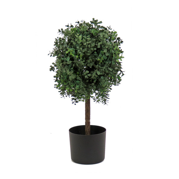 NATIONAL TREE COMPANY 24 IN ARTIFICIAL BOXWOOD SINGLE BALL TOPIARY - GREEN