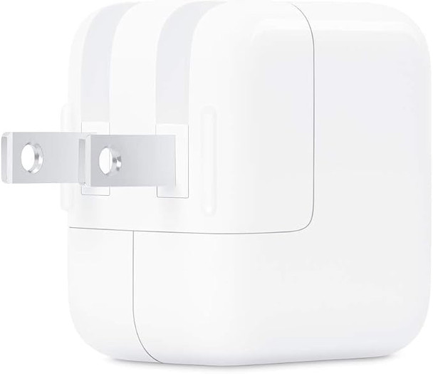APPLE 12W USB POWER ADAPTER IPAD AND IPHONE CHARGER, TYPE A WALL CHARGER - WHITE New