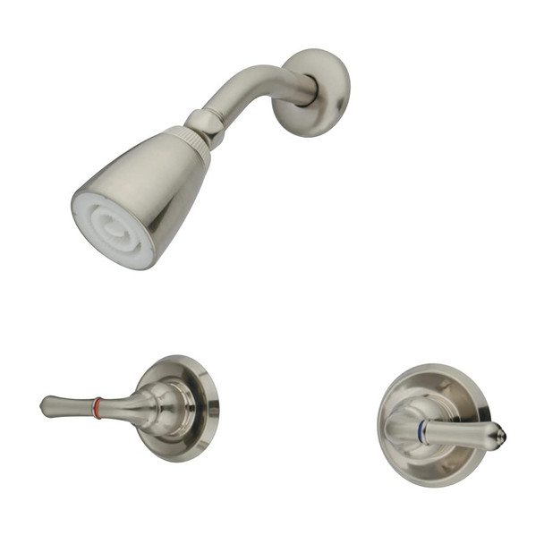 KINGSTON BRASS MAGELLAN WALL‑MOUNT SHOWER FAUCET - BRUSHED NICKEL