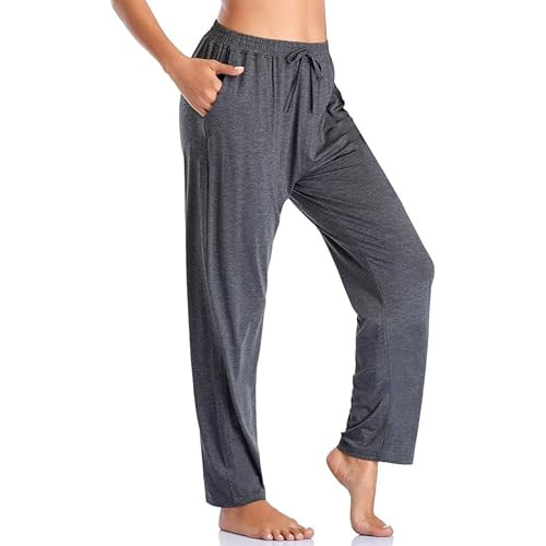 G/MLPJ-700CH GALAXY BY HARVIC WOMEN'S LOOSE FIT CLASSIC LOUNGE PANTS CHARCOAL L