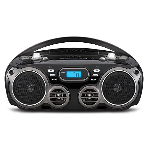 SYLVANIA PROSCAN 6-WATT-RMS PORTABLE CD BOOM BOX WITH Bluetooth AM/FM RADIO