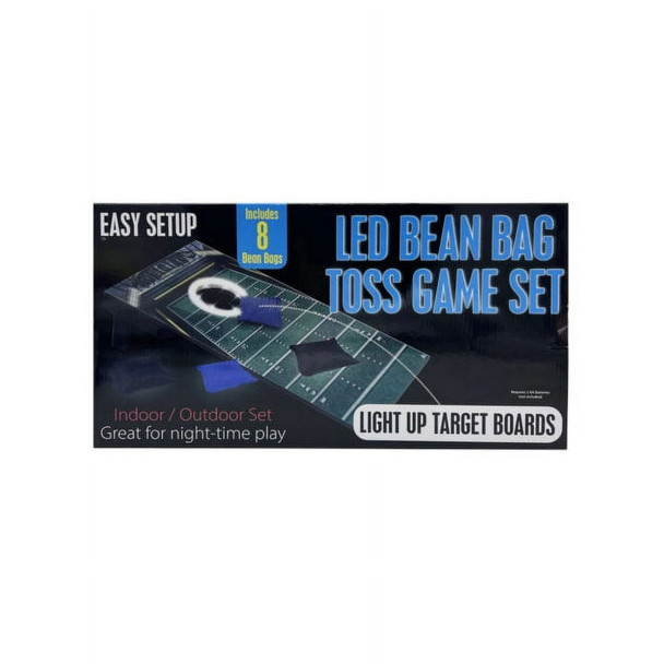 BULK BUYS BEAN BAG TOSS GAME WITH LED LIGHTS - MULTI