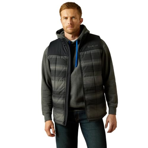 ARIAT CRIUS INSULATED VEST MEN XL-TALL SERAPE/BLACK - 10062899 New
