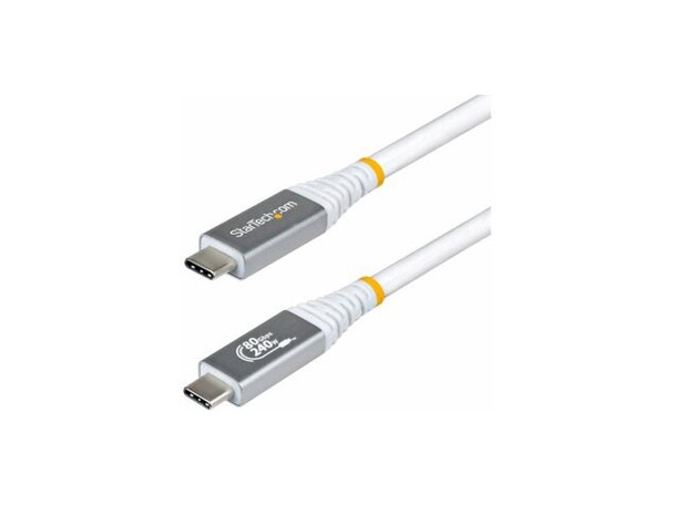 StarTech 1.5ft USB4 Cable 80Gbps, USB-IF Certified USB-C Cable, 240W, 8K