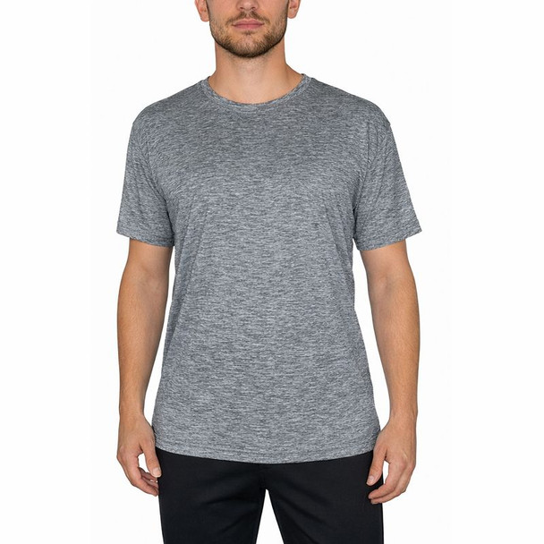 GALAXY BY HARVIC KICK START GEAR MEN'S SHORT SLEEVE CREW NECK TEE - 3XL - GRAY New