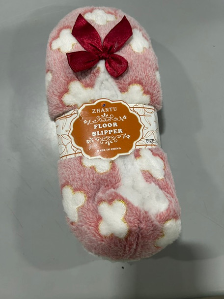 ZHANTU FLOOR SLIPPER SIZE 36-41 9-11 - PINK,WHITE New