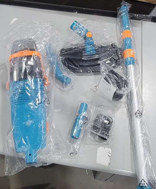 LYDSTO RECHARGEABLE POOL CLEANER DUAL-PHASE DEBRIS CAPTURE - BLUE/ORANGE New