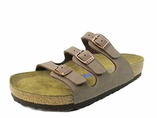 BIRKENSTOCK WOMEN'S FLORIDA BIRKO-FLOR SANDALS - SIZE: MEN 4 WOMEN 6 - MOCHA New