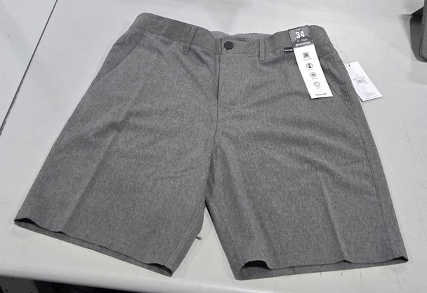 HURLEY PHANTOM 20" LENGTH WALKSHORTS - SIZE: MEN 34 - GRAY New