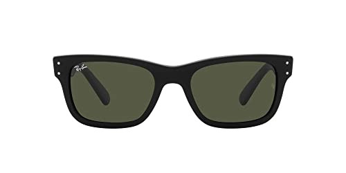 RAY-BAN MEN'S MR. BURBANK RECTANGULAR SUNGLASSES - BLACK/GREEN