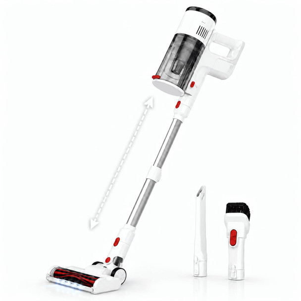 Victorio Cordless Vacuum Cleaner, 550W/45KPa Stick Vacuum with Up to 60 Mins