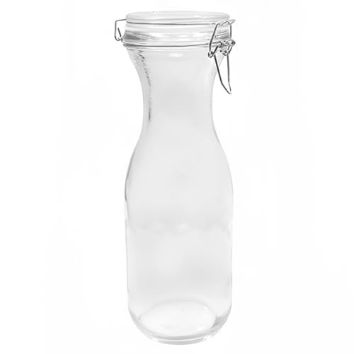 TABLECRAFT 33.875 OZ RESEALABLE GLASS WATER CARAFE - CLEAR New
