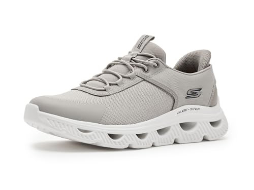 Skechers Men's Bobs Arc Waves Slick Turn Slip-ins Taupe Size 11.5