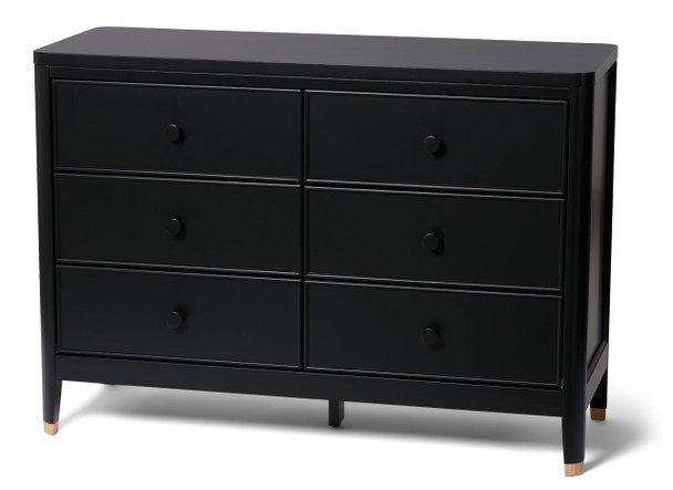 LITTLE SEEDS ASTER 6-DRAWER DRESSER, CG024BKP BLACK - BLACK