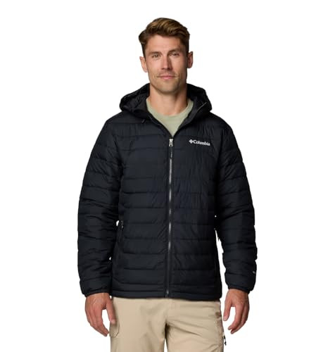 COLUMBIA MEN'S POWDER LITE II HOODED JACKET - SIZE MEN 1X - BLACK New
