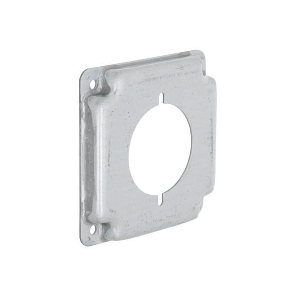 RACO 810C 30-50A RECEPTACLE 2.141-INCH DIAMETER 4-INCH SQUARE EXPOSED WORK COVER New