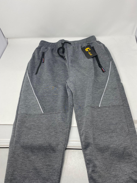 G-MAN MEN'S FASHION JOGGERS DRAW STRING SPORTS SWEAT PANTS - SIZE: MEN M - GRAY