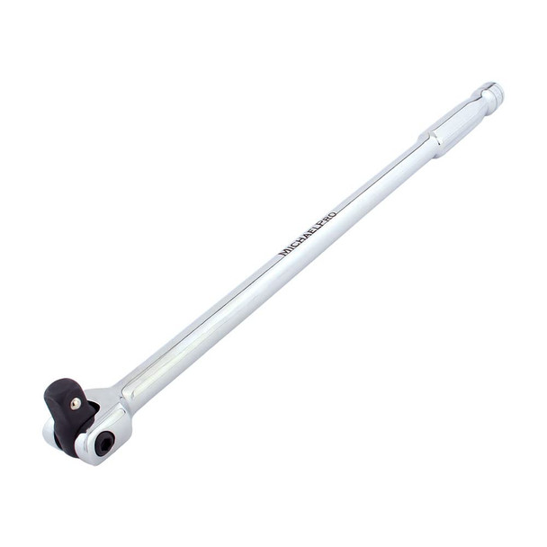 MICHAELPRO MP007003 1/2" DRIVE EXTENSION BREAKER BAR/FLEX HANDLE - SILVER