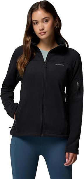 COLUMBIA WOMEN'S FAST TREK II JACKET, 2X PLUS - BLACK