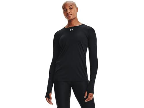 1305681 UNDER ARMOUR LOCKER 2.0 WOMEN’S LONG SLEEVE SHIRT BLACK/WHITE XL New