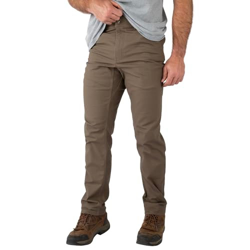 2020-2003 FIELD + STREAM MEN'S FULL STRUT STRETCH CANVAS PANTS 36WX32L BROWN New