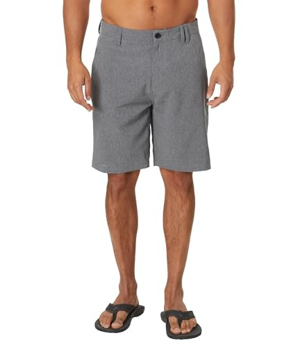 HURLEY MEN'S PHANTOM FLOW 20" WALKSHORTS - SIZE: MEN 38 REGULAR - BLACK HEATHER New