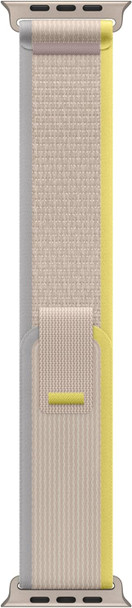 APPLE WATCH BAND TRAIL LOOP (49MM) RUGGED TITANIUM FINISH - S/M - YELLOW/BEIGE New