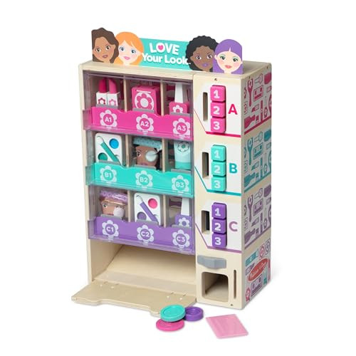MELISSA & DOUG SORT STOCK SELECT BEAUTY KIOSK VENDING MACHINE PLAY SET