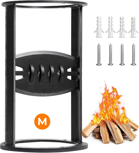 YOUNG MASTER KINDLING SPLITTER, CAST STEEL WOOD SPLITTER - BLACK