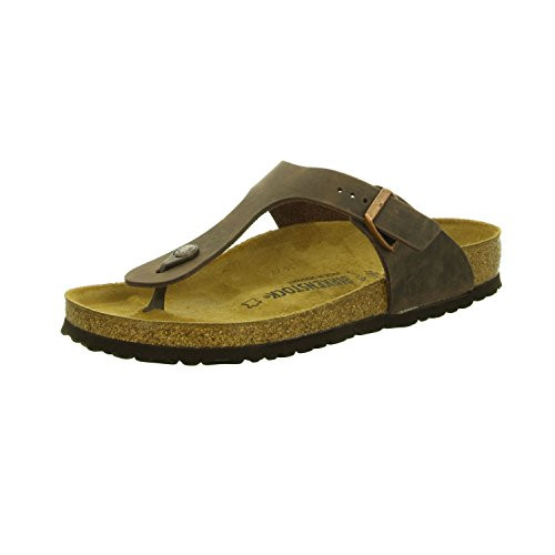 BIRKENSTOCK UNISEX GIZEH SANDALS - SIZE: MEN 6 WOMEN 8 - HABANA