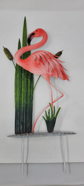 BAY ISLE HOME 21.7" IRON FLAMINGO STAKE