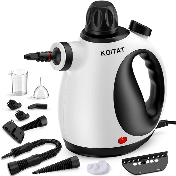 KOITAT HANDHELD STEAM CLEANER MULTIPURPOSE PORTABLE PRESSURE STEAMER - WHITE