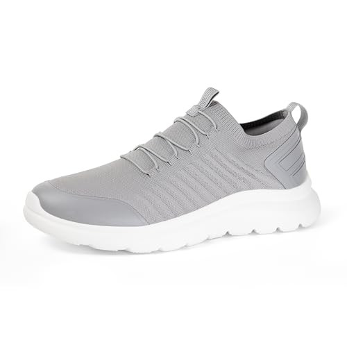 AMAZON ESSENTIALS MEN'S LIGHWEIGHT KNIT SNEAKERS GEY SIZE: MEN 10 New