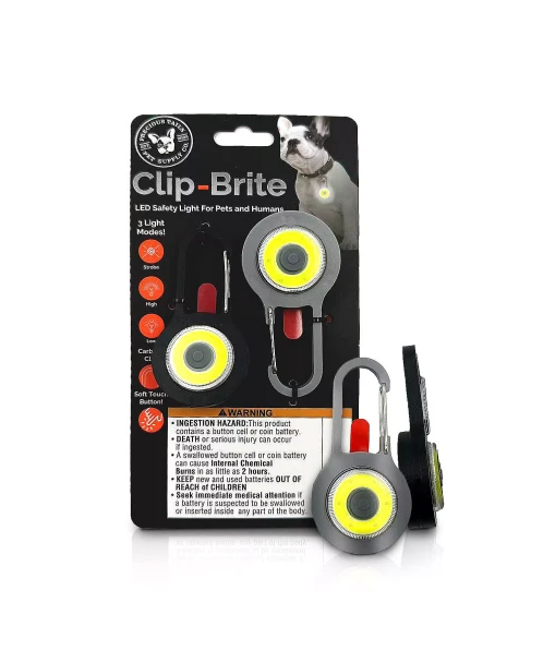 PILOT & SCOUT CLIP-BRITE LED SAFETY LIGHT FOR PETS