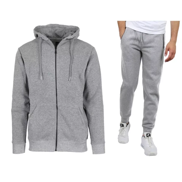 RUDOLPH MEN'S FLEECE-LINED HOODIE & JOGGER 2-PIECE SET - SIZE: M - HEATHER GRAY
