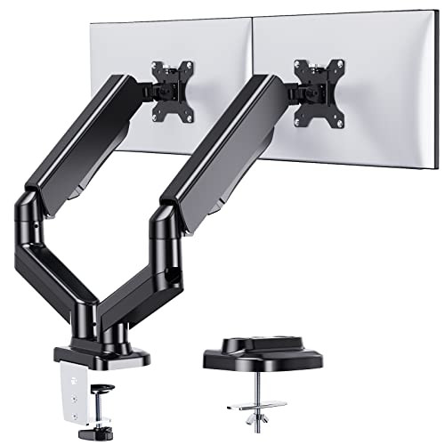 Irongear Dual Monitor Stand Adjustable Gas Spring Dual Monitor Mount#Light Wear New