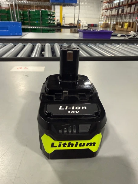 LONGFIT 18V LITHIUM ION BATTERIES, 108WH (6.0AH) P108, 1-PACK - BLACK/GREEN