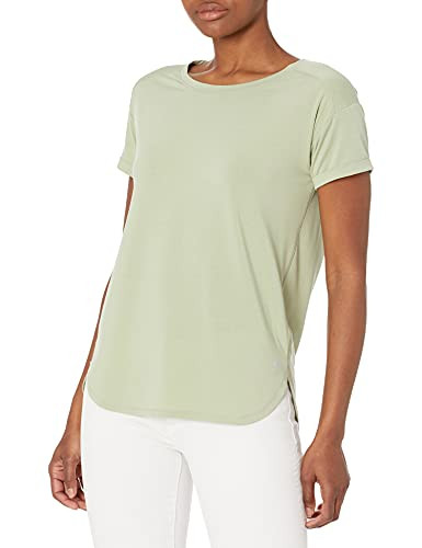 AZ0074 Amazon Essentials Women's Crewneck T-Shirt, Light Green, L New