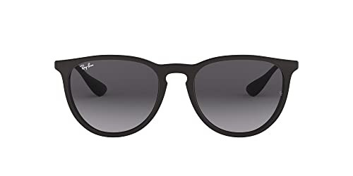 RAY-BAN RB4171 ERIKA ROUND - RUBBER BLACK/LIGHT GREY GRADIENT DARK GREY - 54 mm